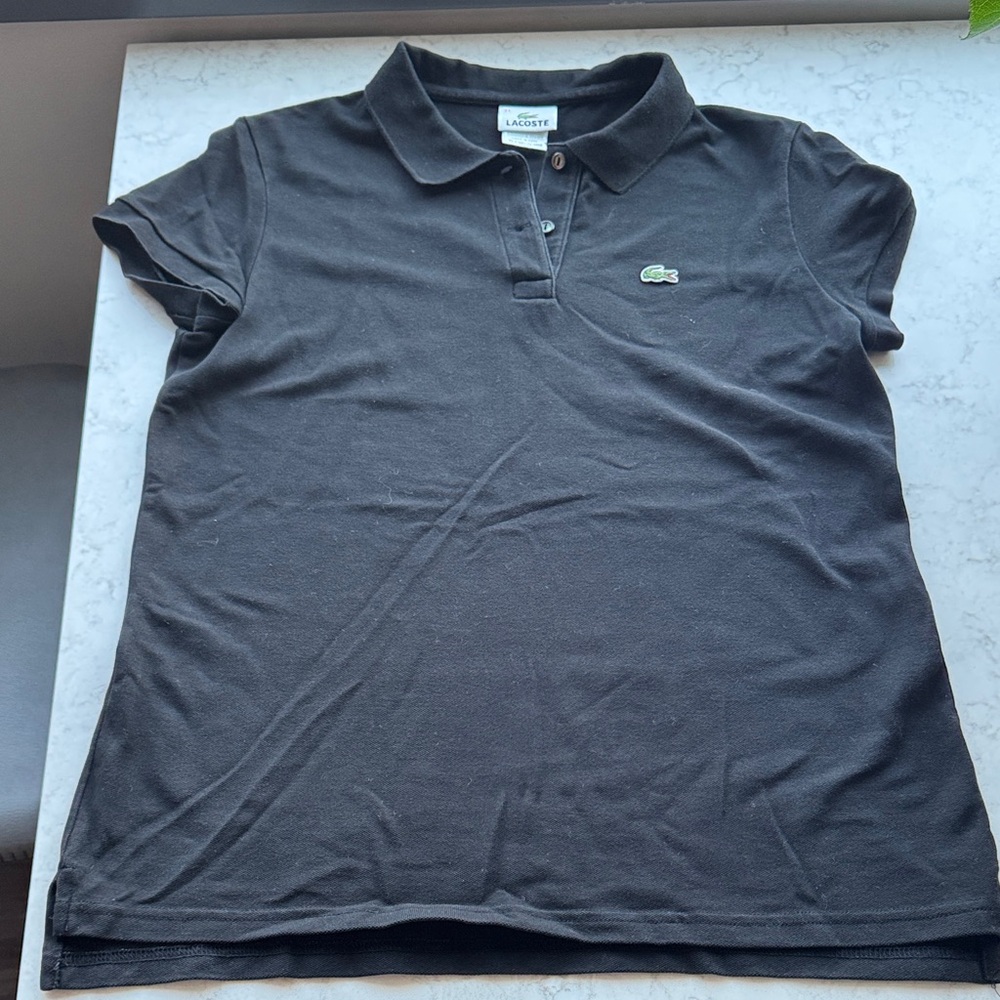 Lacoste Black Short Sleeve Polo Shirt
